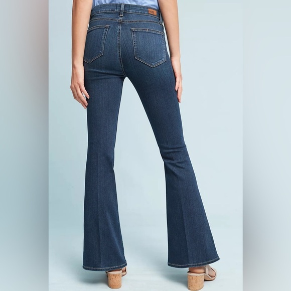 Anthropologie Paige Bell Canyon High Rise Flare Jeans Size 32 - Picture 8 of 12